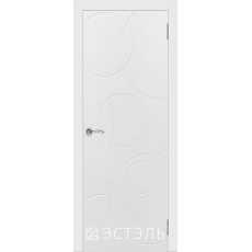 Дверное полотно Граффити 4 ДГ№800х2000 бел.эмаль (Авангард К2)