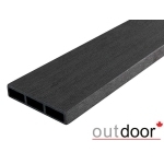 Доска ДПК Outdoor 115*22*3000 мм. STORM BLACK черная