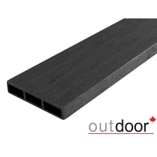 Доска ДПК Outdoor 115*22*4000 мм. STORM BLACK черная