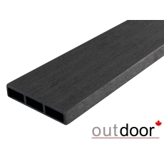 Доска заборная ДПК Outdoor 115*22*3000 мм. STORM BLACK черная