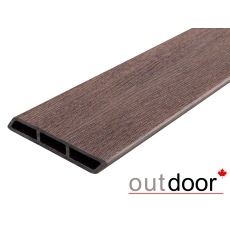 Доска заборная Ромбус ДПК Outdoor 122*22*3000 мм. STORM BROWN коричневая