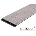 Доска заборная Ромбус ДПК Outdoor 122*22*3000 мм. STORM GREY серая