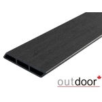 Доска Ромбус ДПК Outdoor 122*22*3000 мм. STORM BLACK черная