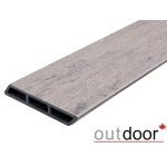 Доска Ромбус ДПК Outdoor 122*22*3000 мм. STORM GREY серая микс