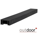 Перила ДПК Outdoor 90*45*3000 мм. STORM BLACK черные