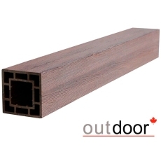 Столб ДПК Outdoor 120*120*3000 мм. STORM BROWN коричневый микс