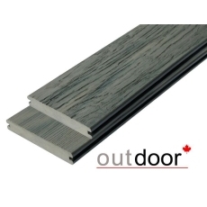 Террасная доска ДПК Outdoor 3D 140*21*2900 мм. полнотелая STORM/OLD WOOD GREY серая микс