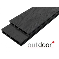 Террасная доска ДПК Outdoor 3D 150*25*4000 мм. ARIZONA BLACK черная