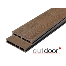 Террасная доска ДПК Outdoor 3D 150*25*4000 мм. HAVANA BROWN коричневая микс