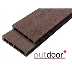 Террасная доска ДПК Outdoor 3D 150*25*4000 мм. STORM BROWN коричневая микс