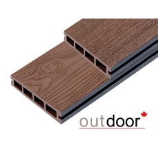 Террасная доска ДПК Outdoor 3D 150*25*4000 мм. STORM/OCEAN BROWN коричневая микс