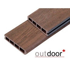 Террасная доска ДПК Outdoor 3D 150*25*4000 мм. завершающая HAVANA/ARIZONA BROWN коричневая микс