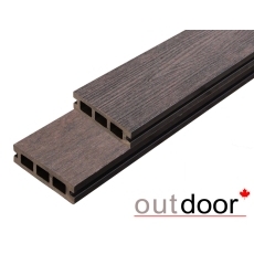 Террасная доска ДПК Outdoor 3D 90*25*4000 мм. STORM BROWN коричневая микс